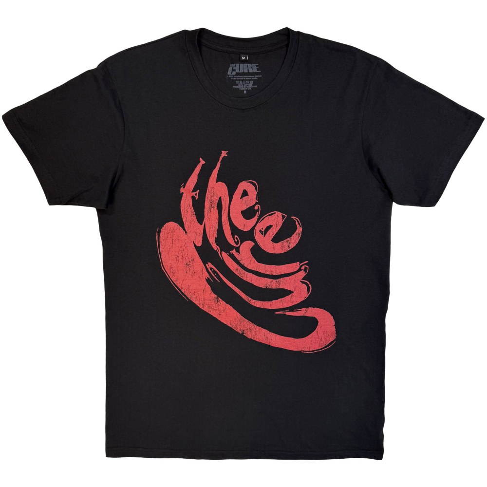 The Cure - Swirl Logo Tshirt Homme - Noir